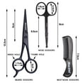 thumbnail image 5 of de Tijeras para El cabellero de Recta + Curvada con para El atención Facial Hombres Macarena juego de tijeras de barba, 5 of 5