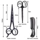 thumbnail image 5 of Juego de tijeras para bigote, cejas, nariz y vello facial con peine Negro, 5 of 5