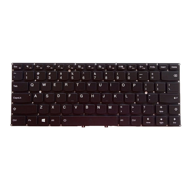 teclado del ordenador portátil,Teclado para computadora portátil Teclado Diseño de EE. UU. Retroiluminado Negro,Accesorios de reemplazo de teclado mate para computadora portátil,910-13ikb