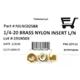 thumbnail image 2 of (25) 1/4-20 Brass Nylon Insert Lock Nuts Locking Hex Nuts 1/4-20 Solid Brass, 2 of 4