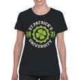 thumbnail image 2 of St. Patricks University Vintage Irish Shamrock Design Women's T-shirt, 2 of 3