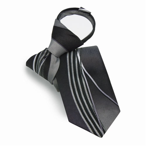 Men's Patterned Zipper Tie