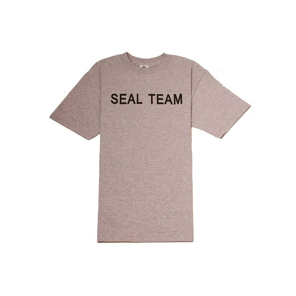 Grey Military Navy Seal Team Training T-Shirt, L