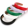 thumbnail image 3 of LinYooLi 1.7 Inch Leather Hard Headband Wide Headband Padded Headband Hairband for Women (White), 3 of 6
