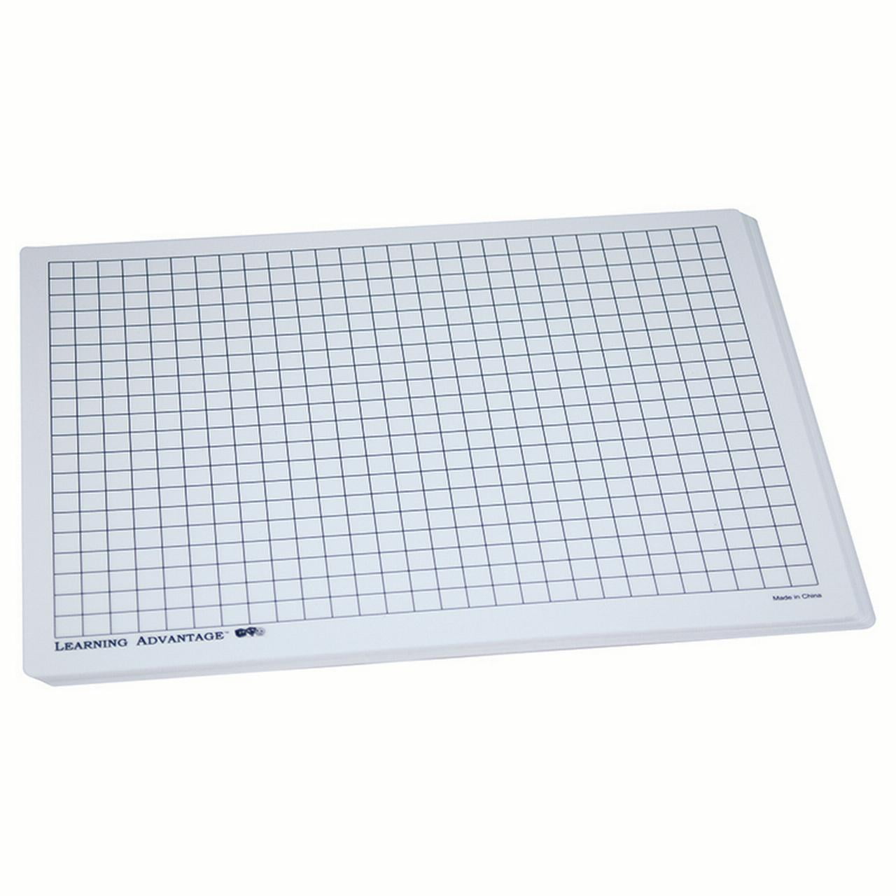 CENTIMETER GRID 10ST PLASTIC DRY ERASE BOARDS