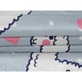 thumbnail image 5 of oneOone Velvet Grayish Blue Fabric Sheep Nursery Decor Dress Material Fabric Print Fabric By The Yard 58 Inch Wide, 5 of 7