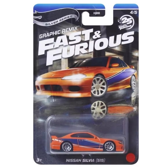 HW Silver Series Graphic Remix Fast & Furious #4 Nissan Silvia (S15) HNR88