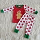 thumbnail image 4 of Ropa de invierno para niños, conjunto de ropa de dormir de Navidad, camisa de guitarra de Papá Noel, pantalones rojos, pijamas de moda, 4 of 4
