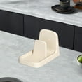 thumbnail image 5 of Pot Lid Holder, Lid and Spoon Rest Holder for Kitchen Counter, Foldable Pan Lid Organizer Stand with Nonslip Pads, Multifunctional Utensils Pan Pot Cover Lid Rack Shelf For Stove Top, White, 5 of 6