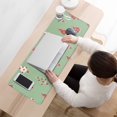 thumbnail image 3 of Long Mouse Pads for Desk,Green Christmas Tree Pattern Desk Mats on Top Of Desks, Desk Mouse Pad Extra Large with 3mm Non-Slip Base and Stitched Edge for Gaming,Office,Work,Home 31.5x11.8in, 3 of 5