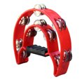 thumbnail image 1 of Musical Percussion Tambourine, Lightweight Sturdy Creativity And Imagination Inspiring Hand Tambourine Bell Handle Design Plastic  For Concert, 1 of 8