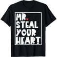 thumbnail image 1 of Camiseta de Niña "Mr. Roba Corazones" - Divertida para San Valentín, 1 of 6