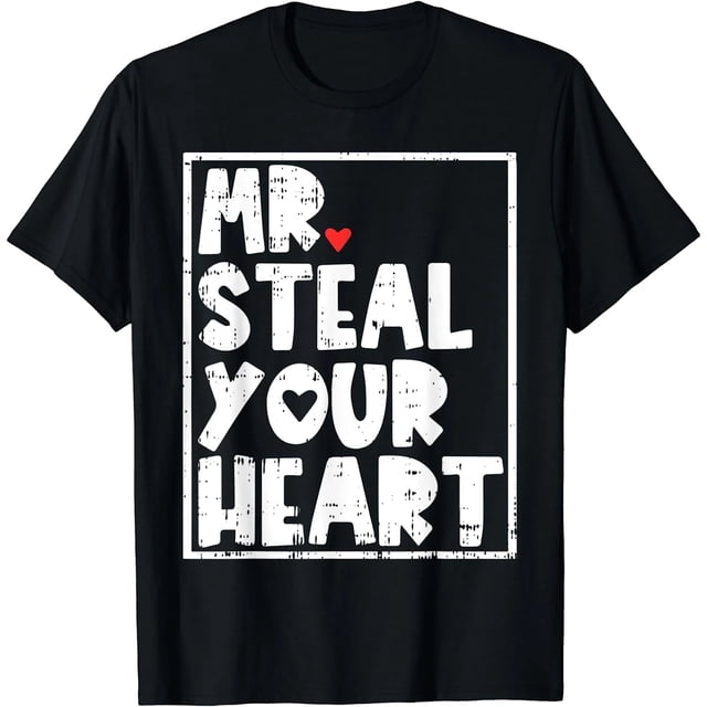 Camiseta de Niña "Mr. Roba Corazones" - Divertida para San Valentín