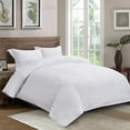 thumbnail image 4 of Duvet Cover 3 Piece Set – Ultra Soft Double Brushed Microfiber Hotel Collection – Comforter Cover with Button Closure and 2 Pillow Shams - White, 4 of 5