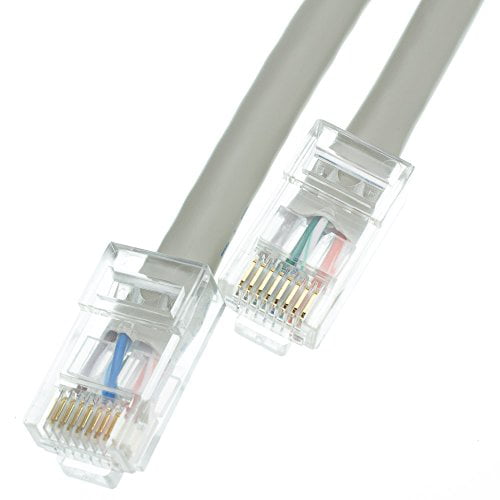 25 Foot CLASSYTEK Cat6 Gray Ethernet Patch Cable Snagless/Molded Boot