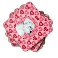 thumbnail image 2 of Carolines Treasures SS4509FC Boxer Hearts Love and Valentines Day Portrait Foam Coaster Set of 4 3 1/2 x 3 1/2, 2 of 3