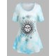 thumbnail image 1 of Tallas grandes Teñido Dye Sun Imprimir Swing Tee Rosegal Camisetas tallas grandes, 1 of 5