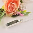 thumbnail image 4 of Natural Real Moss Agate Crystals Bezel Pendant Necklace, Birthstone, Gemstone Bar Necklace, Healing Gemstone, Birthday, Mothers Day Gift Jewelry, Occasion Wear, Gift for Her, 4 of 10