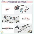 thumbnail image 4 of joogoo Car Trucks Cartoon Checkered Flag Pajamas Set Long Sleeve Soft Cotton Sleepwear 2 Piece 24M, 4 of 7