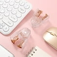 thumbnail image 3 of Creative Rose Gold Stapler For Students Staple Remover Staples Tools Cute Transparent Stapler Stationery Office School Supply, 3 of 7