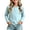 Sky Blue, variant on hotojiny Little Girls Long Sleeve Shirts Comfy Soft Crewneck Plain Kids Tops Boys Fitted Casual Undershirts(Sky Blue,1-2 Years)