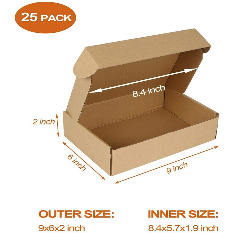 25 12x9x6 Cardboard Paper Boxes Mailing Packing Shipping Box Corrugated  Carton