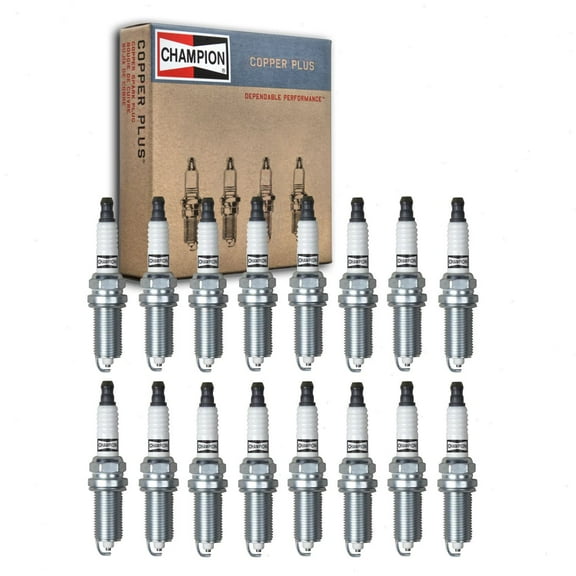 16 pc Champion Copper Plus Spark Plugs compatible with Chrysler 300 5.7L V8 2009-2019