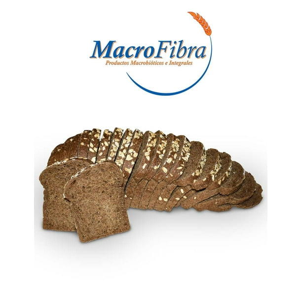 Pan de Caja Avena Macrofibra Integral sin Azucar Vegano sin Lactosa Macrobiotico E Integral 3 Panes