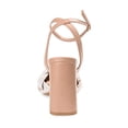 thumbnail image 3 of Journee Womens Dua Pearl Accents Block Heel Sandals, 3 of 8