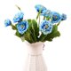 thumbnail image 1 of Flores artificiales rosas de seda DIY boda decoración del hogar (azul), 1 of 2