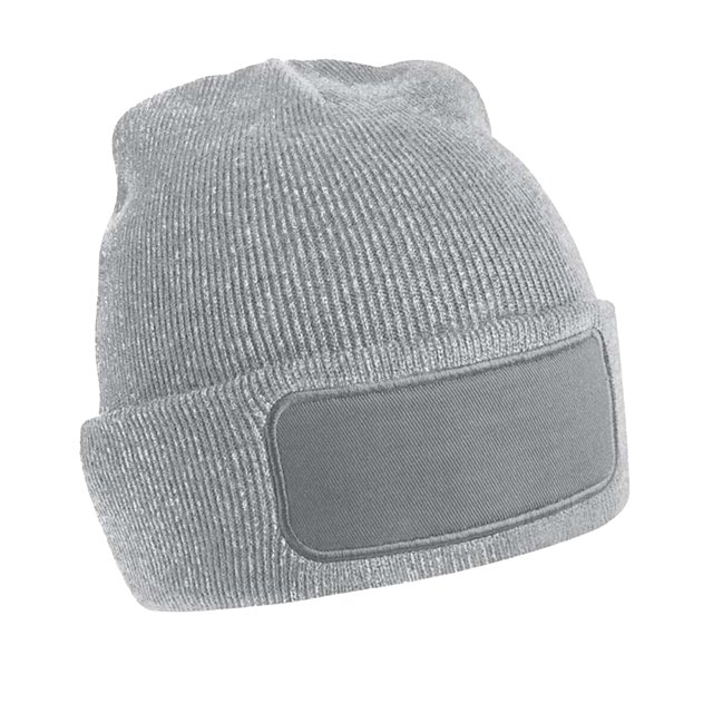 Beechfield - Gorro beanie básico de invierno unisex hombre mujer (Ideal para estampar/imprimir) (Gris Jaspeado)