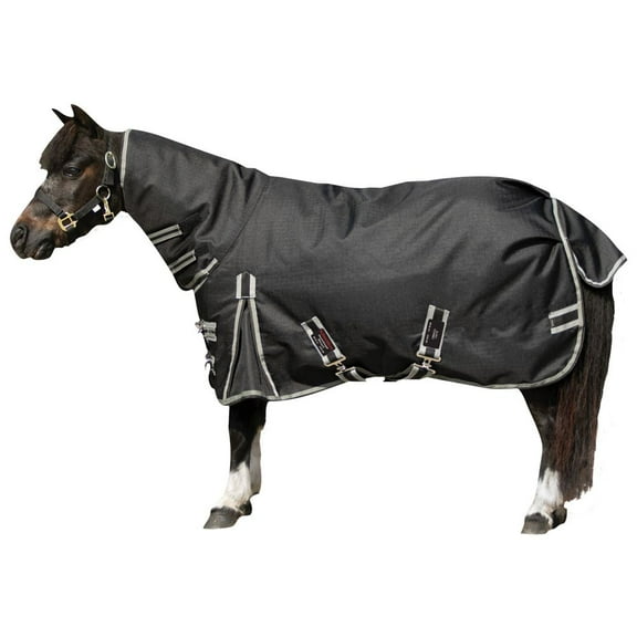 STORM SHIELD Blizzard II Mini Turnout Horse Blanket | Black | Size 36
