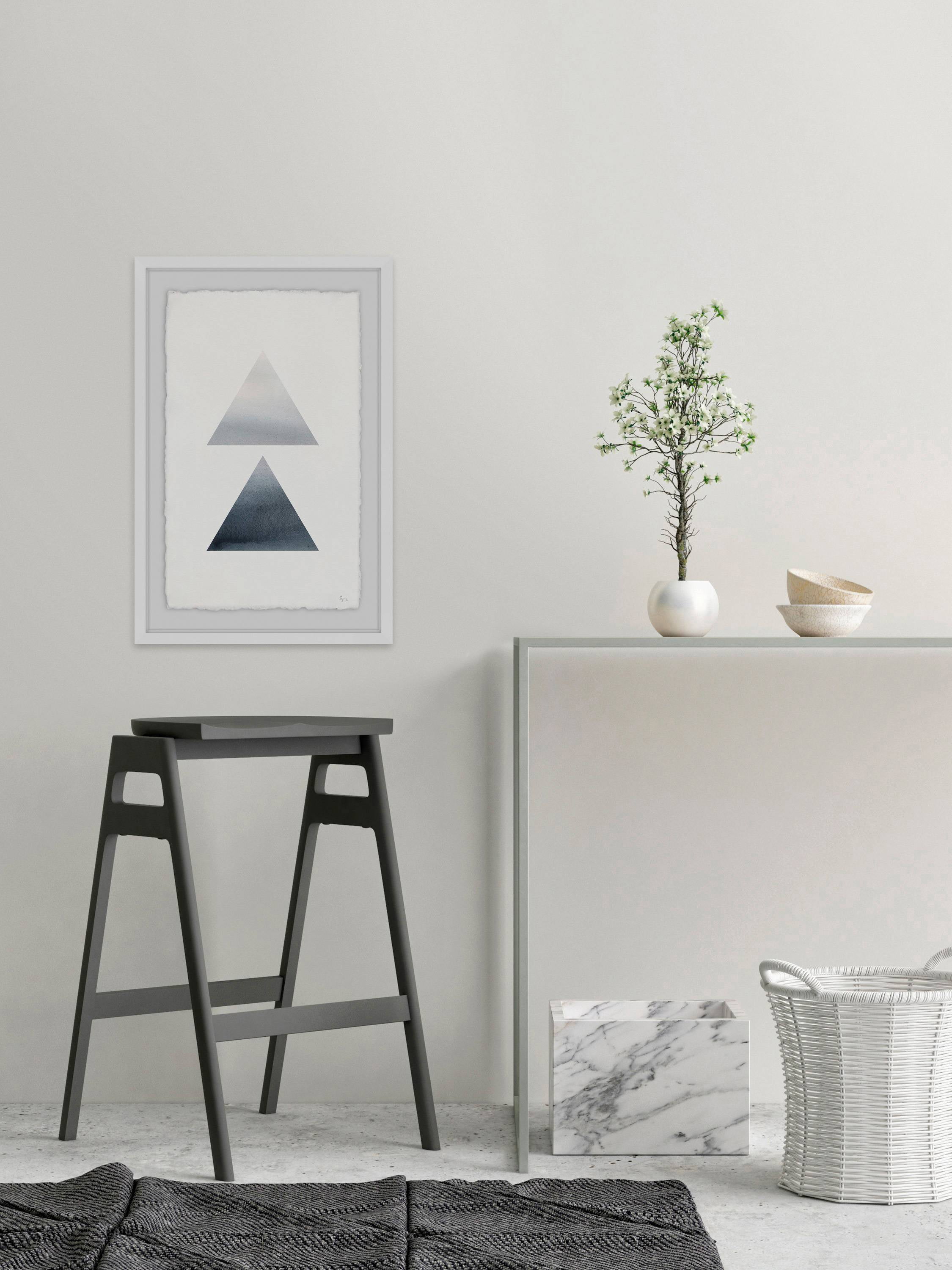 Smoky Diamond Framed Painting Print
