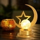thumbnail image 4 of Xihbxyly Lámpara Decorativa de Hierro, Elegante Acabado Dorado, Luz Led a Pilas, Estructura de Hierro, Luz Blanca Cálida y Suave, Ambiente Romántico, Decoración de Mesa para Dormitorio, Ideal para Re, 4 of 7