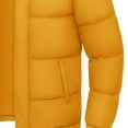 thumbnail image 4 of Men's Jacket Oversized Splice Quilted Lightweight Puffer Jacket Stand Collar Jacket Zipper Pockets Casual Padded Coat, 4 of 5
