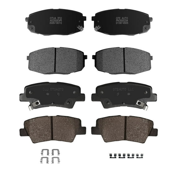 Set of 8 Front-Rear Ceramic Brake Pad Kit For 2014-2016 KIA Soul