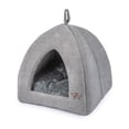 thumbnail image 1 of Casa Cama para Perro con Tapete, Tienda Interior Redonda de Peluche Suave, 1 of 7
