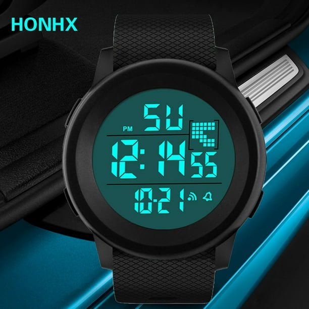 slim waterproof digital watch
