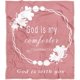thumbnail image 1 of LHSHID God is My Comforter Blanket Scripture Blanket with Healing Caring Faith Prayer Religious Gifts for Women Christian Bible Verse Throw Blanket 30x40in, 1 of 6