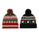 thumbnail image 1 of Gorro navideño con copos de nieve, 2 piezas, gorro tejido de Papá Noel, gorro rojo, gorro de lana para padres e hijos, 1 of 5
