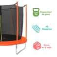 thumbnail image 3 of Trampolin Brincolin De 8 Pies 2.44m Reforzado stats sports TR-TR08FTOR, 3 of 6