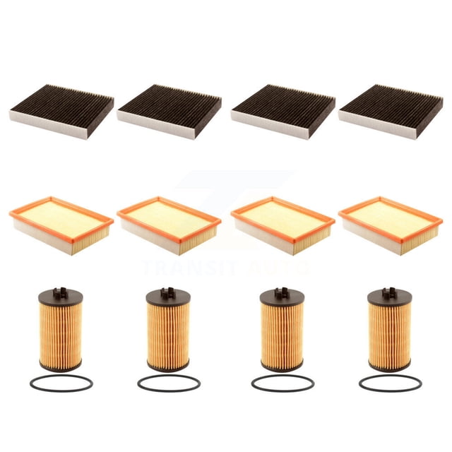 PUR 4x Air + 4x Cabin + 4x Engine Cartridge Oil Filter (12 Total) Kit for Car Chevrolet Sonic KFM-102669