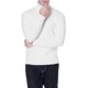 thumbnail image 4 of Jersey QZH.DUAO para hombre, casual, ajustado, cuello alto, blanco, 4 of 7