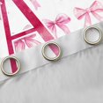 thumbnail image 4 of jejeloiu Letter A Monogrammed Black Out Curtains,Bowknot Bow Ribbon Curtains Pack of 2 (42x63 Each),Pink White Bedroom Curtains For Girls,Microfiber Room Decorative, 4 of 6