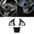 thumbnail image 1 of Carbon Fiber Steering Wheel Cover Trim for BMW E60 5 Series Scratch Protection, 1 of 3
