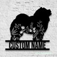 thumbnail image 2 of Craftnamesign Custom FLoral Chow Chow Metal Wall Art LED Light, Flower Dog Lover Name Sign, 2 of 5