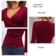 thumbnail image 5 of Sudadera Mujer Otoño Invierno Cuello en V Jersey Causal Elegante Tops sueltos, 5 of 6