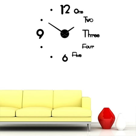 DECORNIJIA Quartz Wall Clock Square Display Clocks For Home Decor 1Set