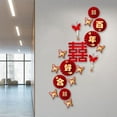 thumbnail image 6 of Tachiuwa Traditional Chinese Wedding Decorations,Double Happiness Decoration,Wall Stickers,for Bedroom,Home Decoration,Valentine's A, 6 of 10