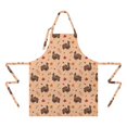thumbnail image 2 of Happy Thanksgiving Day Apron-Garden Aprons for Women with Pockets-Cotton Linen Waterproof Kitchen Cooking Gardening Aprons Adjustable for Kitchen,Cooking,BBQ and Salon 33"x27", 2 of 7